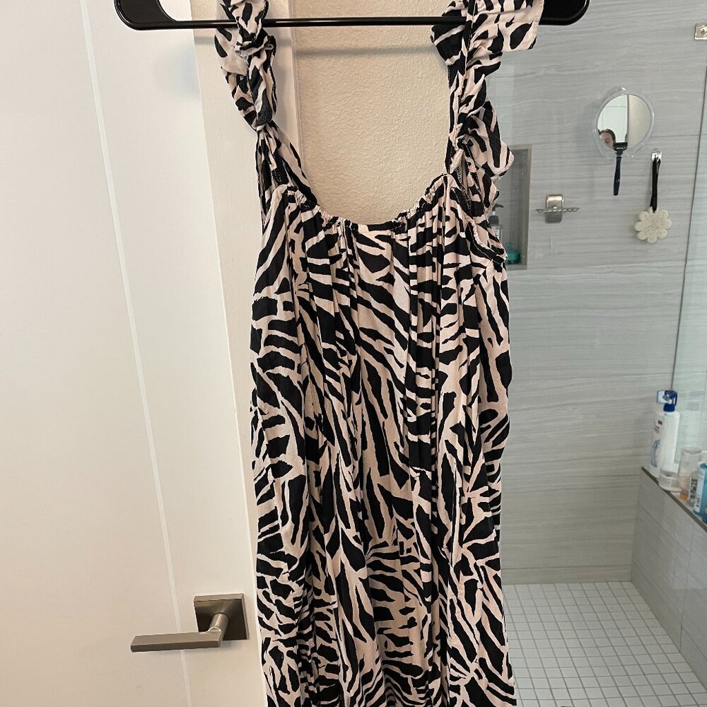 H&M Flowy Maxi Dress in Animal Print